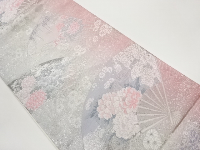 JAPANESE FUKURO OBI / WOVEN FLOWERS